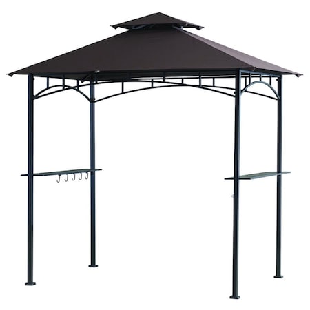 Gan Eden 8 x 5 ft. Polyester Grill Gazebo GA2514429